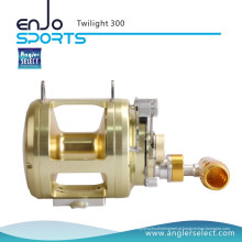 Angler Selecione Crepúsculo Pesca Marinha Alumínio 8 + 1 Ruído Ruído Alarme Trolling Fishing Reel (Twilight 300)